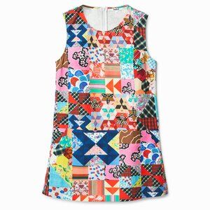 Desigual Johnson Hartig Patchwork/Quilted Romper/Pinafore Size Small